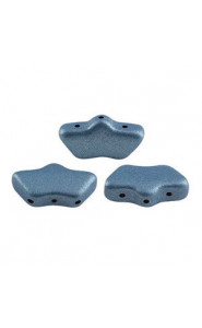 Les perles par Puca® Delos beads Metallic mat blue 03000/14457